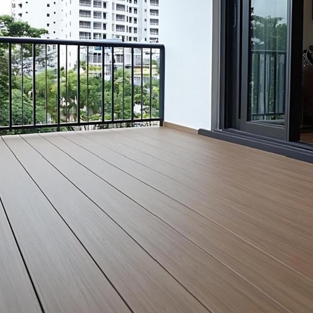 キャップ付きデッキ材